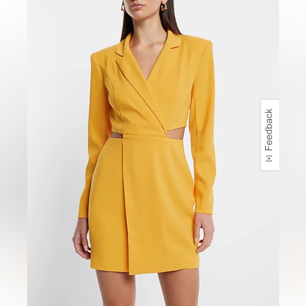 Express Cutout Mini Blazer Dress